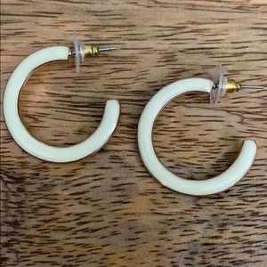 White enamel hoops